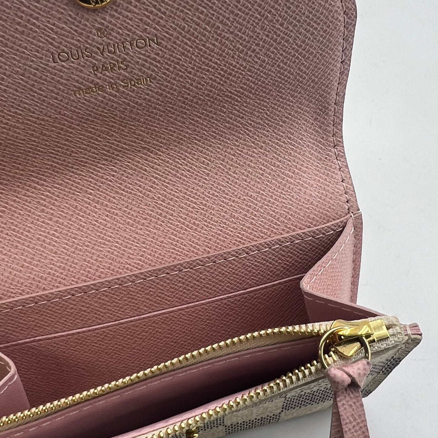 Damier Azur Rosalie Coin Purse Rose Ballerine