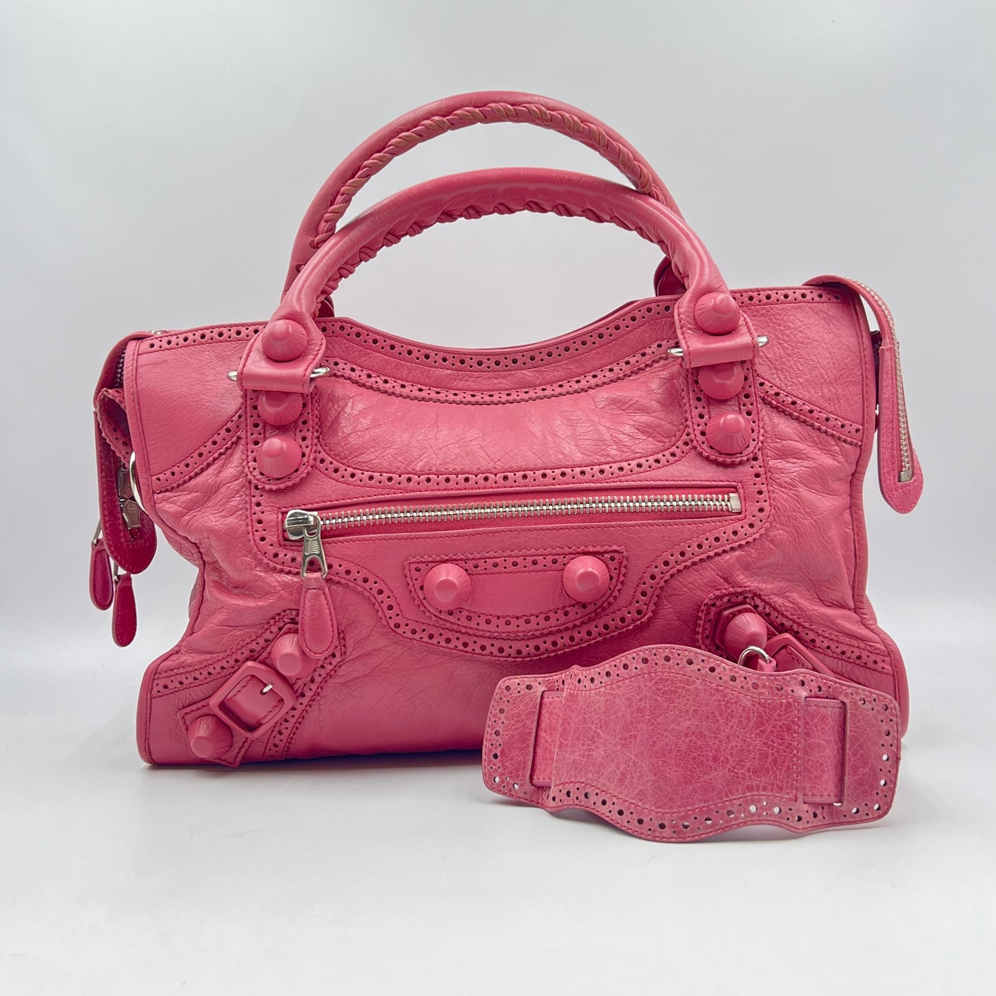 City Giant Brogues Bag Leather Medium