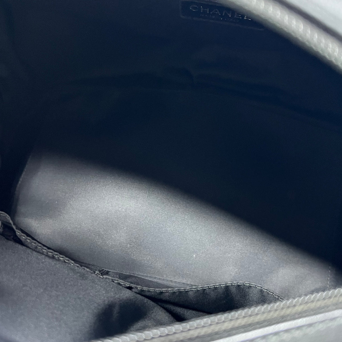 Chanel Coated Canvas Quilted Large Paris Biarritz Tote Black — view 4 of 8 Coated Canvas Quilted Large Paris Biarritz Tote Black, view 4 of 8