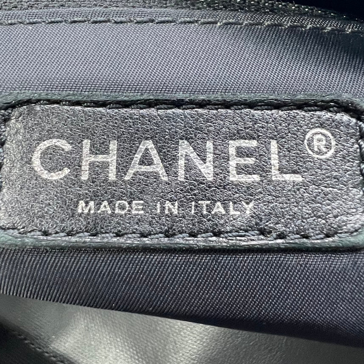 Chanel Coated Canvas Quilted Large Paris Biarritz Tote Black — view 5 of 8 Coated Canvas Quilted Large Paris Biarritz Tote Black, view 5 of 8