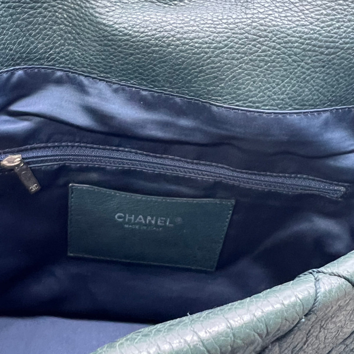 Chanel Glazed Calfskin Stitched XL On The Road Flap — view 4 of 9 Glazed Calfskin Stitched XL On The Road Flap, view 4 of 9