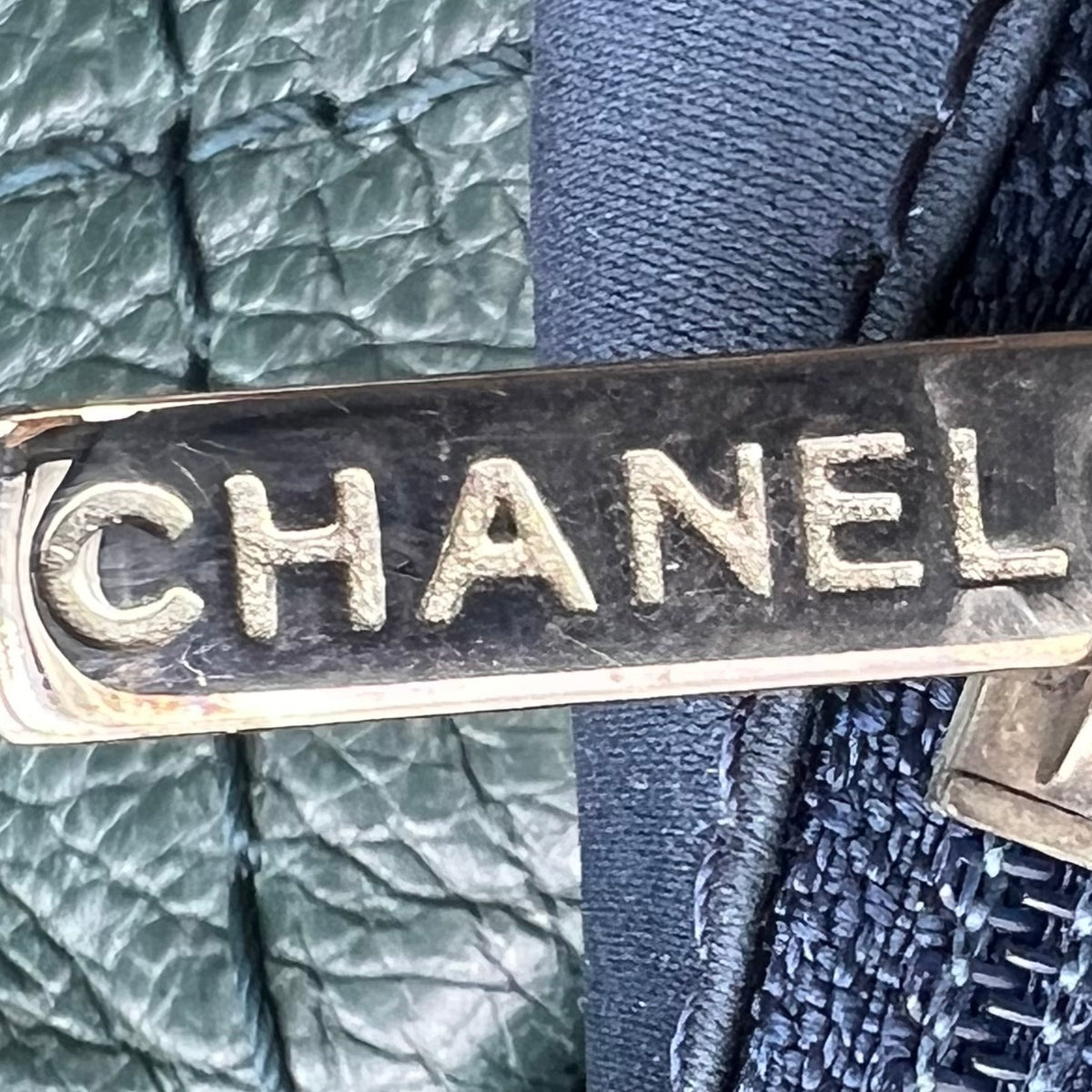Chanel Glazed Calfskin Stitched XL On The Road Flap — view 7 of 9 Glazed Calfskin Stitched XL On The Road Flap, view 7 of 9