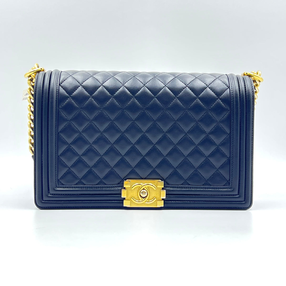 Chanel Lambskin Quilted New Medium Boy Flap Black