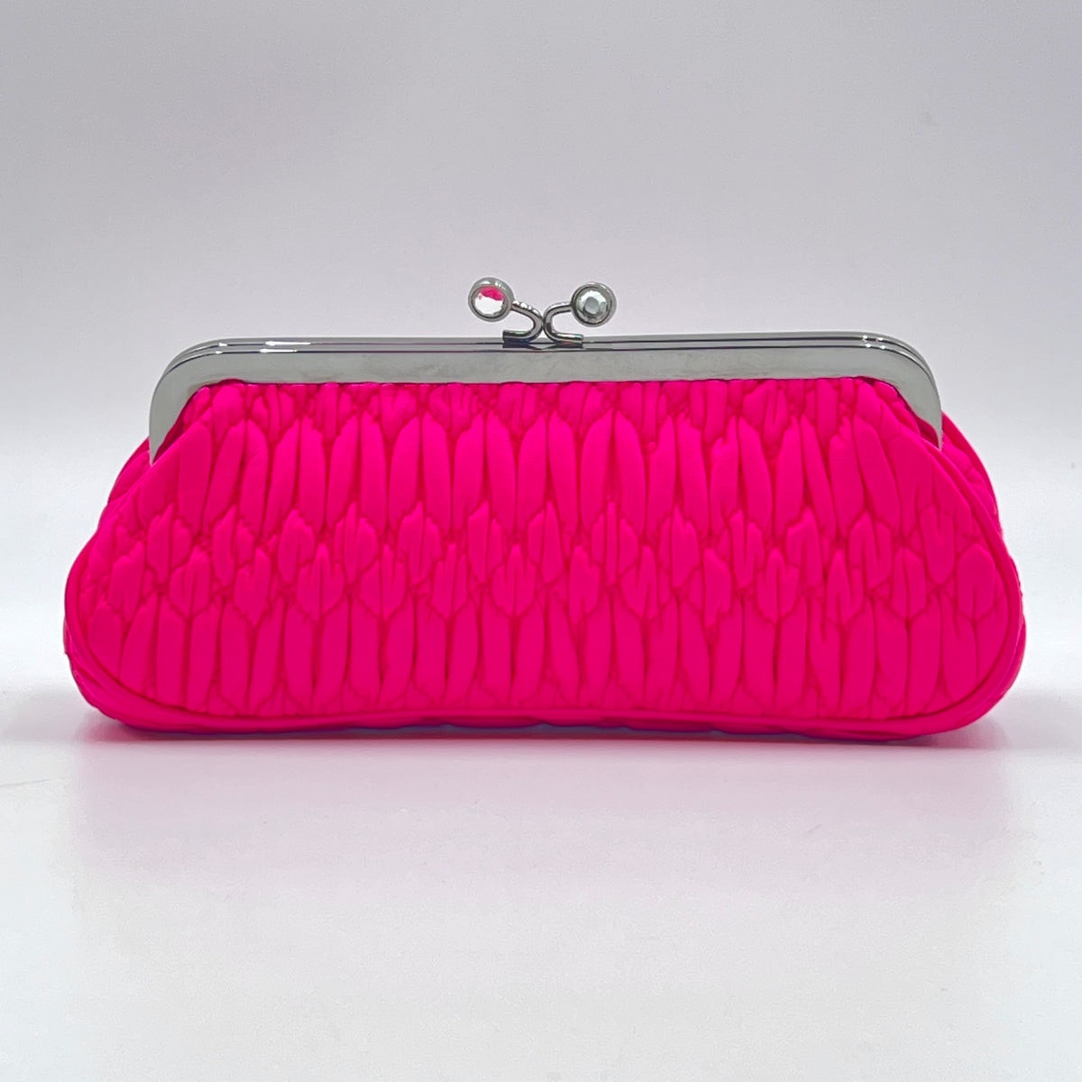 matelasse nappa kiss lock clutch — view 2 of 9 matelasse nappa kiss lock clutch, view 2 of 9
