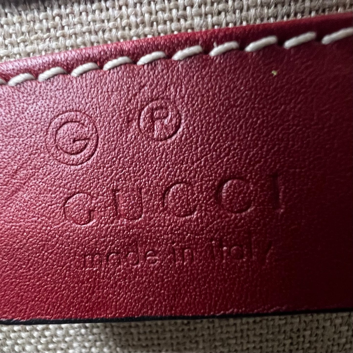 Soft Microguccissima Mini Emily Chain Shoulder Bag Rosso