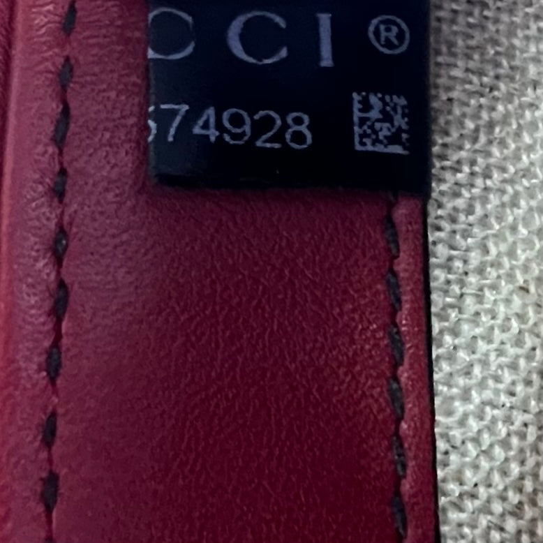 Soft Microguccissima Mini Emily Chain Shoulder Bag Rosso