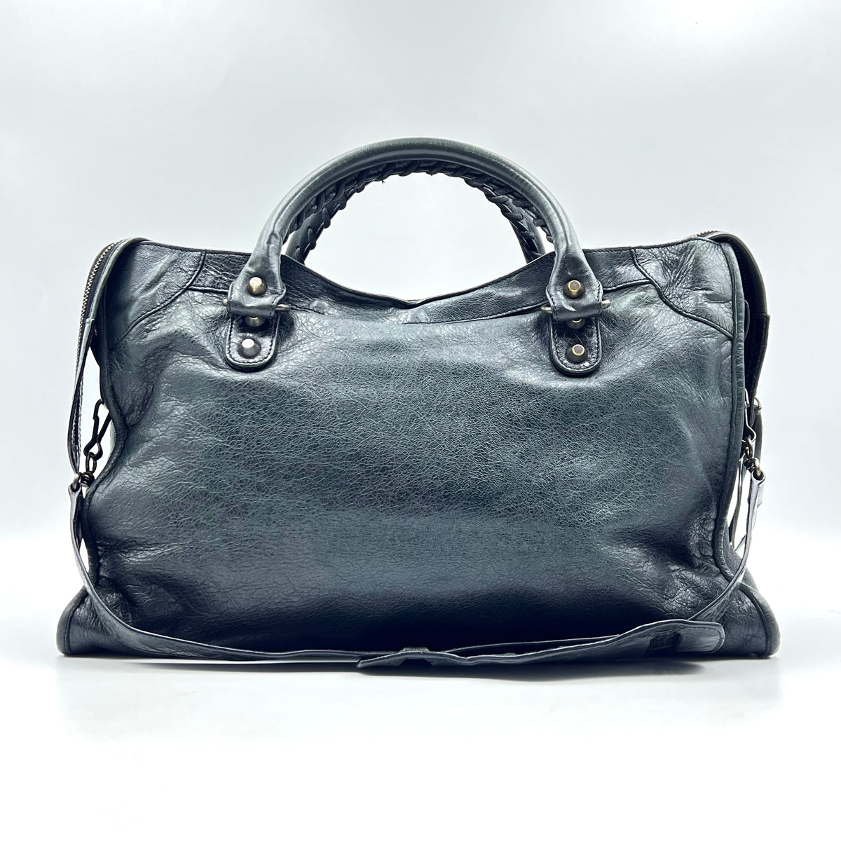 City Leather Bag Dark Olive Gray — view 3 of 7 City Leather Bag Dark Olive Gray, view 3 of 7