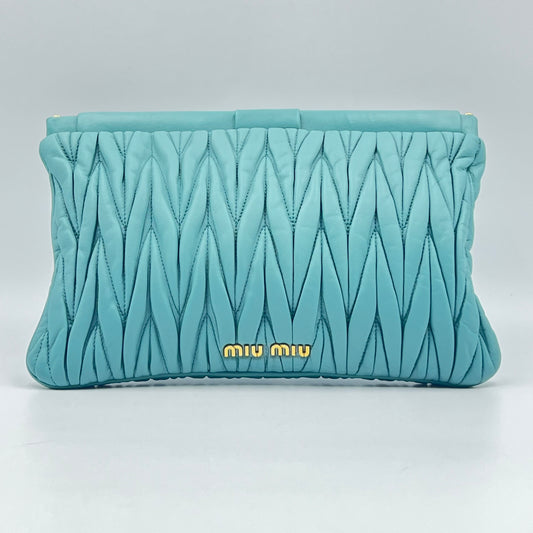 Matelasse Nappa Frame Clutch