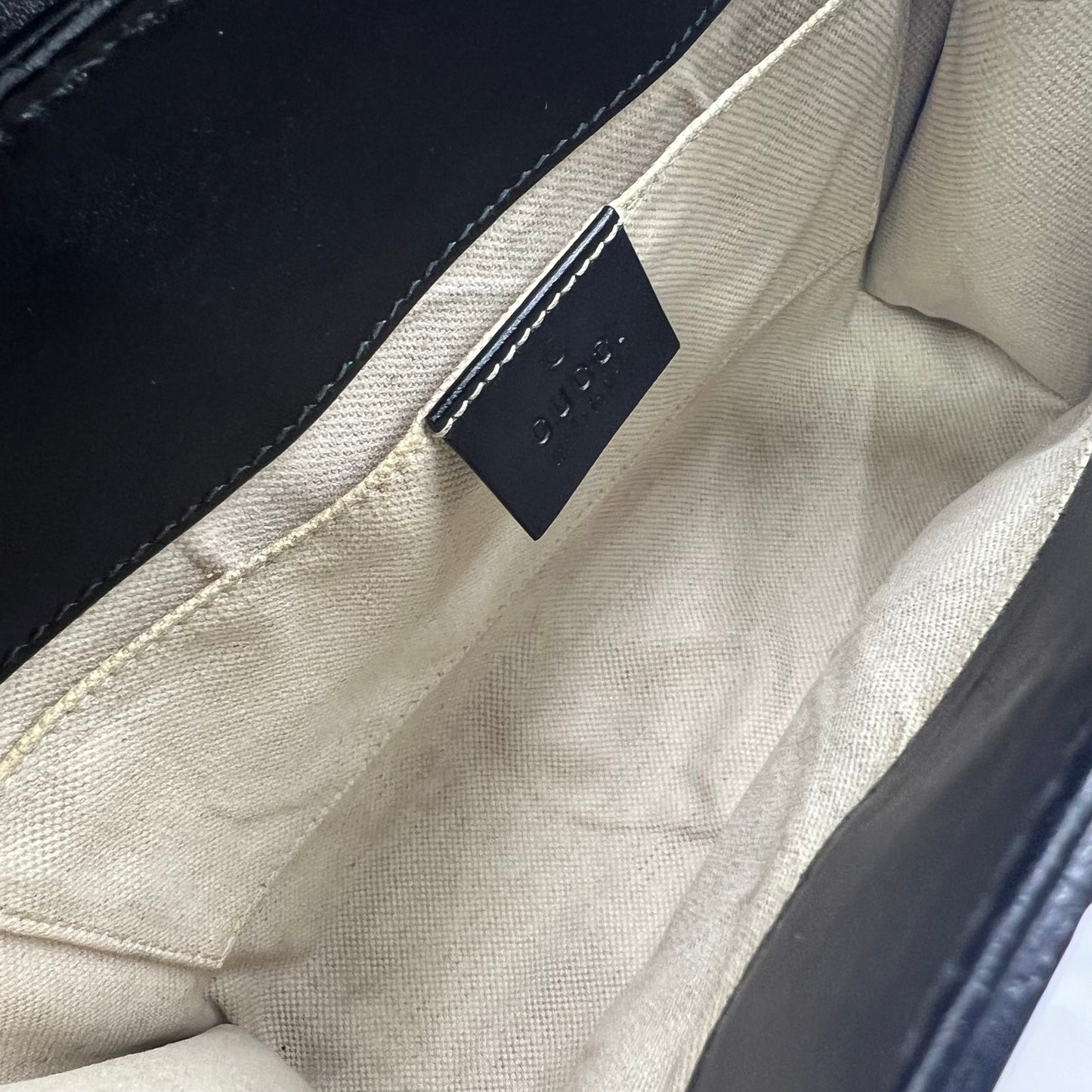 Small Emily Chain Flap Shoulder Bag Guccissima Leather