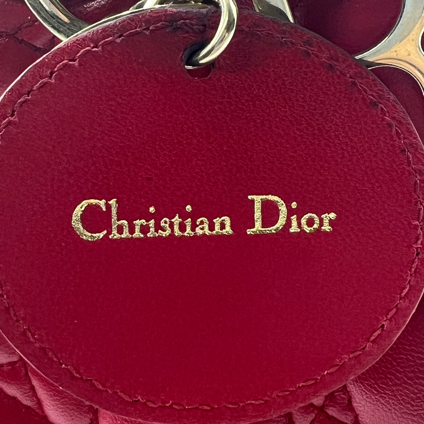 Cannage Lady Dior Small Red