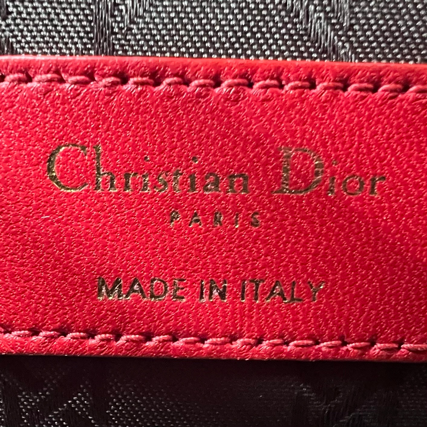 Cannage Lady Dior Small Red