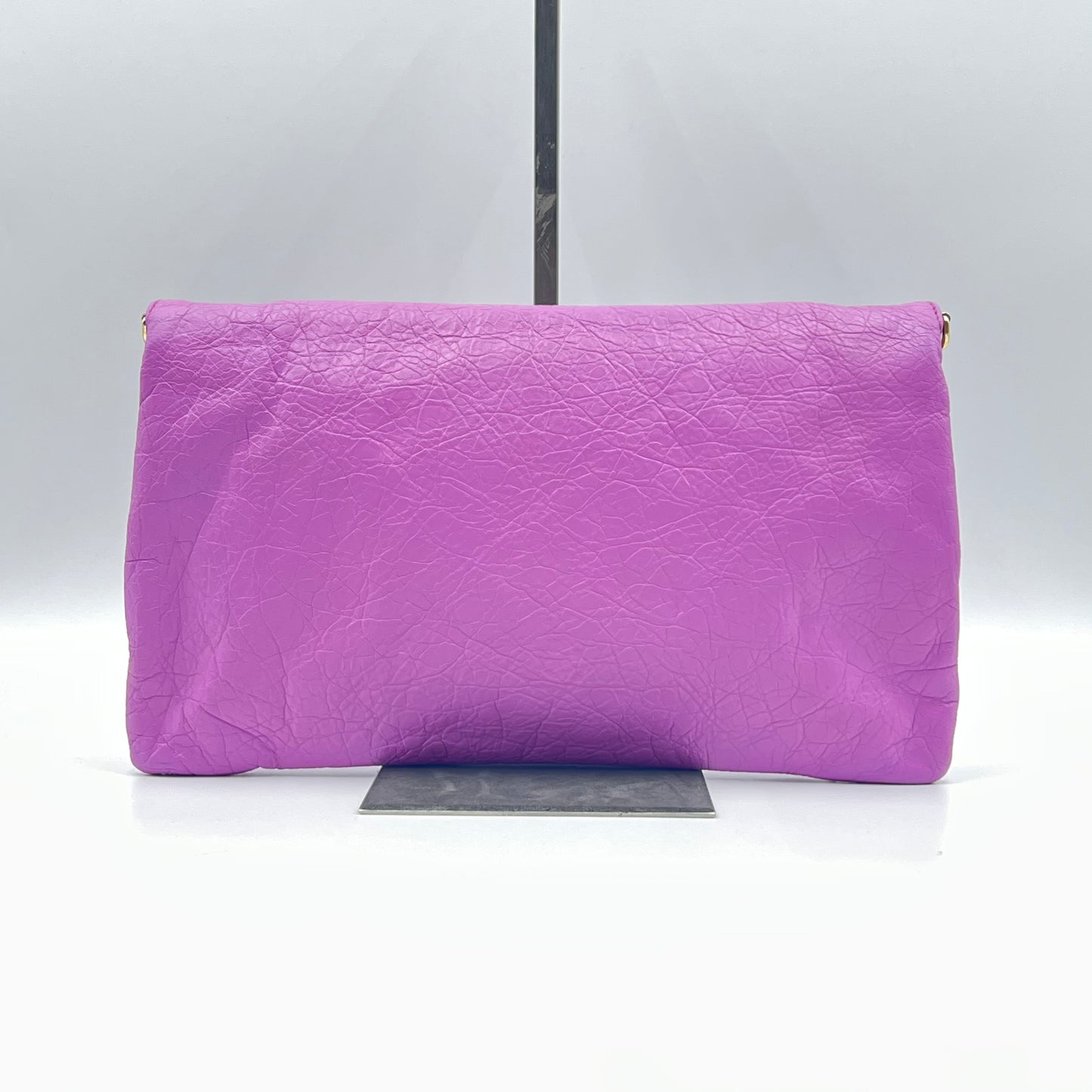 Classic Studs Envelope Strap Clutch Crossbody Leather