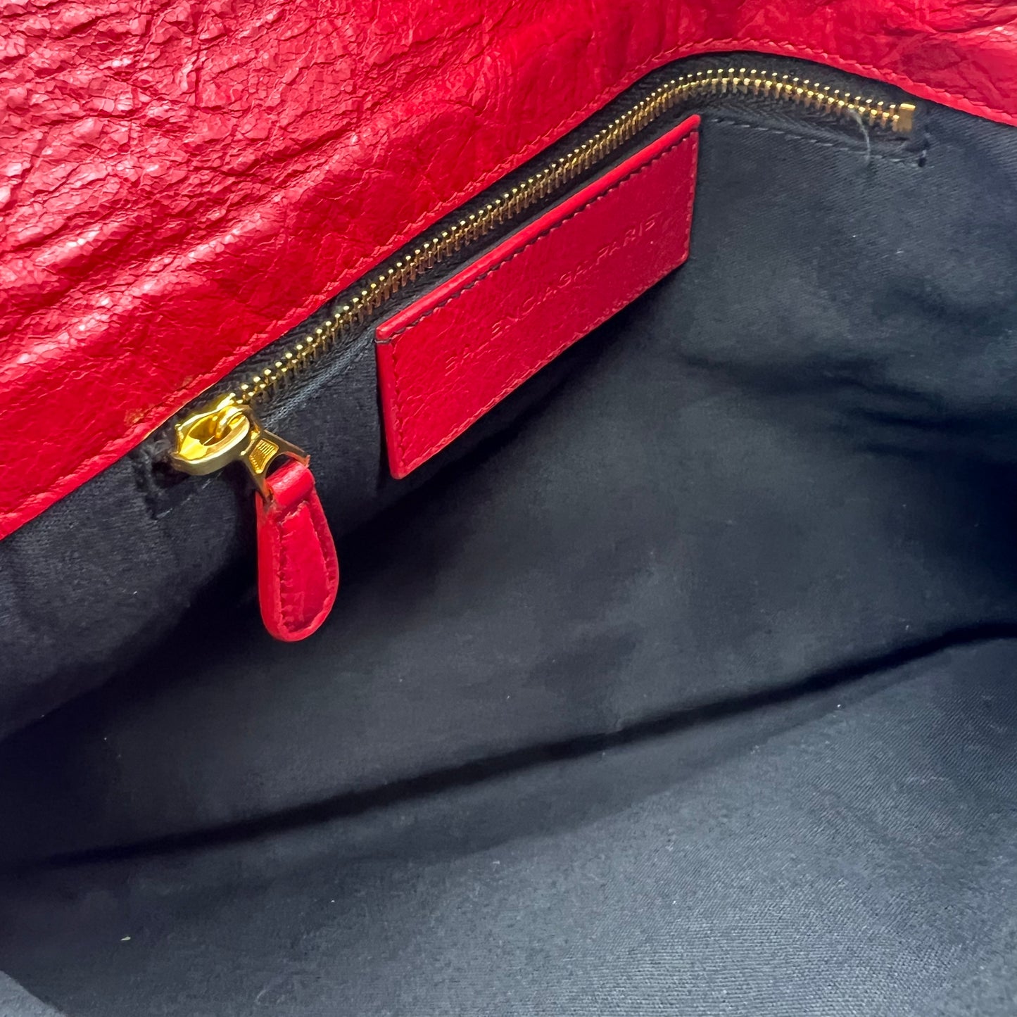 Classic Studs Envelope Strap Clutch Crossbody Leather Red