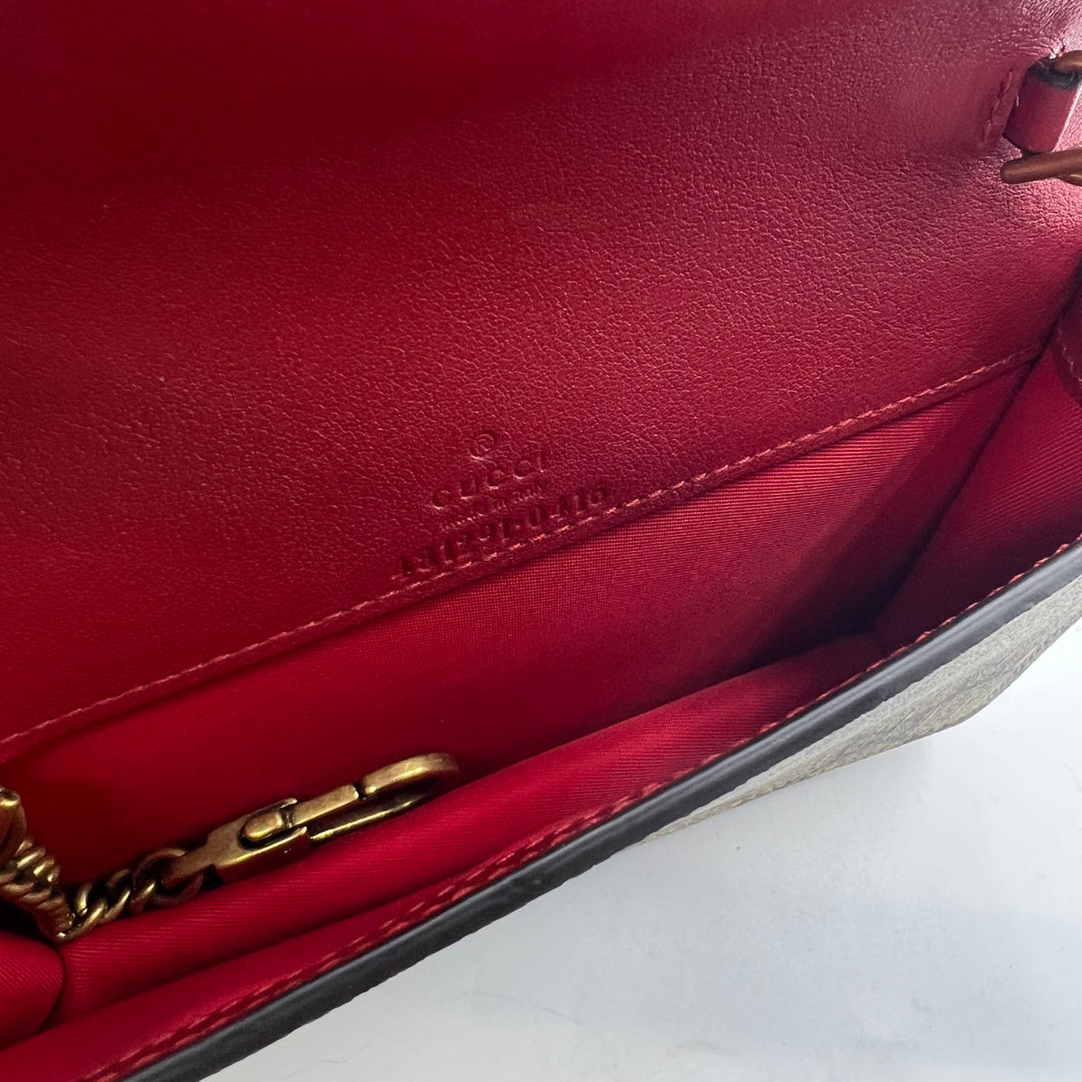 Gucci Cherries Wallet on Chain GG Coated Canvas Mini — view 5 of 8 Cherries Wallet on Chain GG Coated Canvas Mini, view 5 of 8