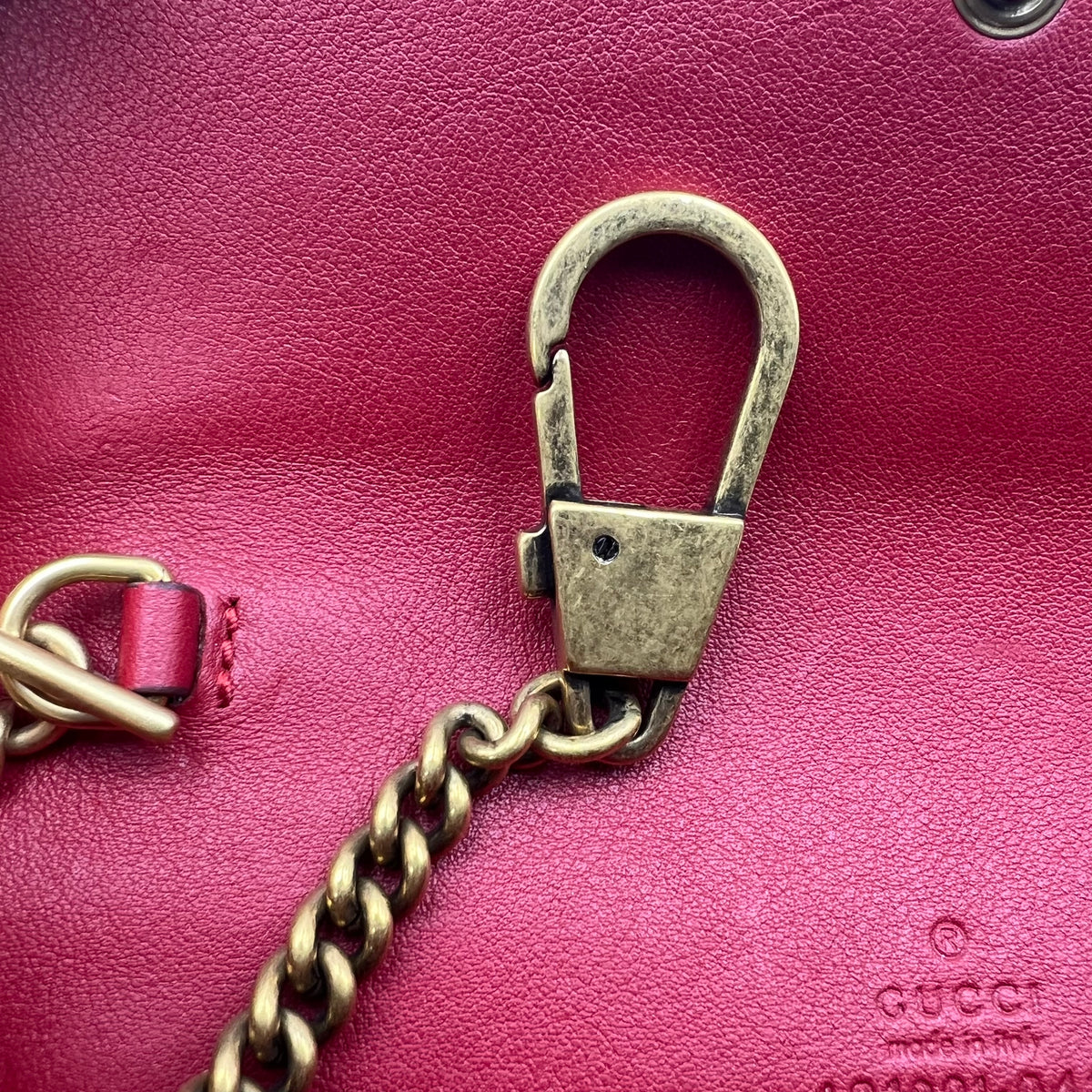 Gucci Cherries Wallet on Chain GG Coated Canvas Mini — view 7 of 8 Cherries Wallet on Chain GG Coated Canvas Mini, view 7 of 8