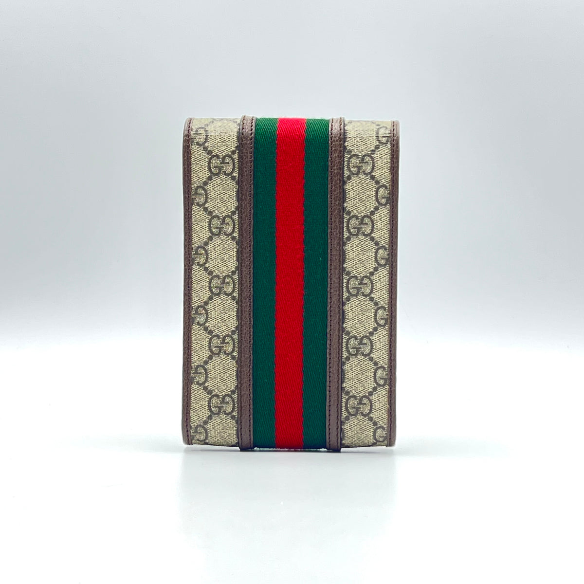 Gucci GG Supreme Monogram Web Mini Ophidia Crossbody Bag Beige New Acero — view 2 of 8 GG Supreme Monogram Web Mini Ophidia Crossbody Bag Beige New Acero, view 2 of 8