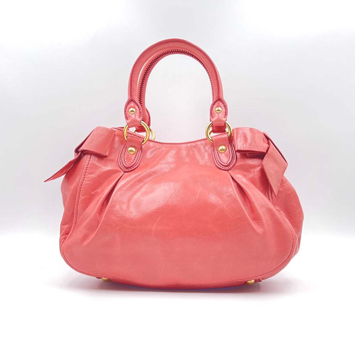 Miu Miu Leather Top Handle Bag Pink — view 3 of 8 Leather Top Handle Bag Pink, view 3 of 8