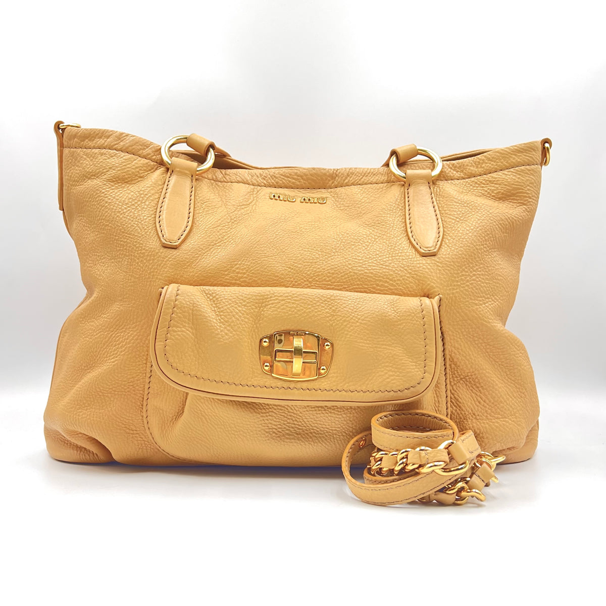 Leather Top Handle Tote Beige — view 1 of 8 Leather Top Handle Tote Beige, view 1 of 8