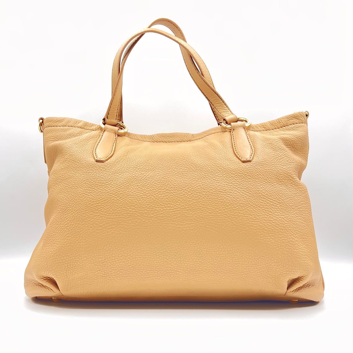 Leather Top Handle Tote Beige — view 3 of 8 Leather Top Handle Tote Beige, view 3 of 8