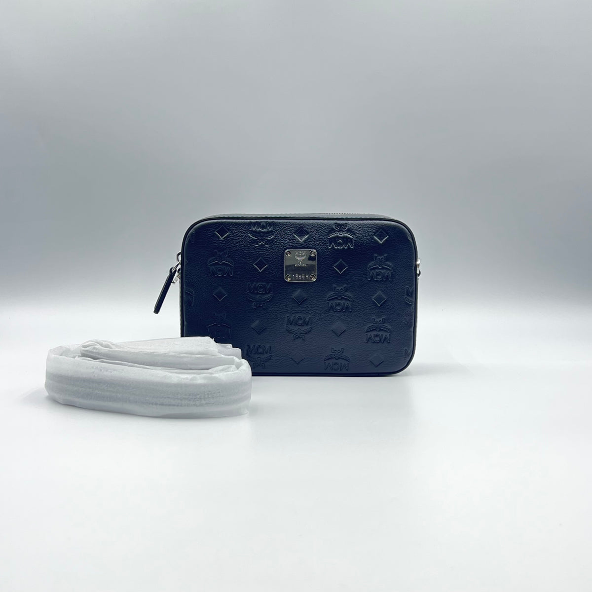 MCM Small Embossed Leather Crossbody Bag — view 1 of 9 Small Embossed Leather Crossbody Bag, view 1 of 9