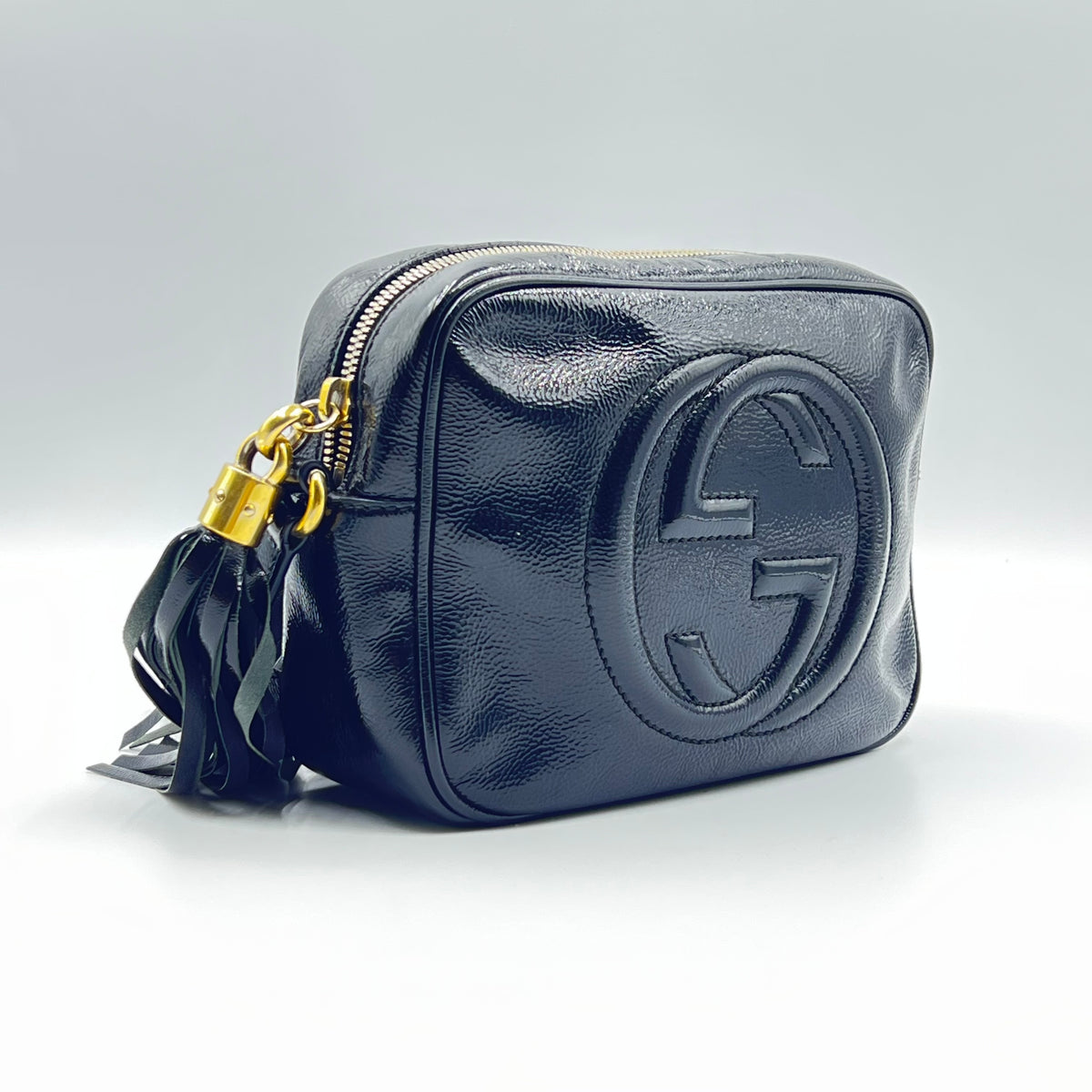 Gucci Patent Leather Soho Disco Small Shoulder Bag — view 2 of 8 Patent Leather Soho Disco Small Shoulder Bag, view 2 of 8