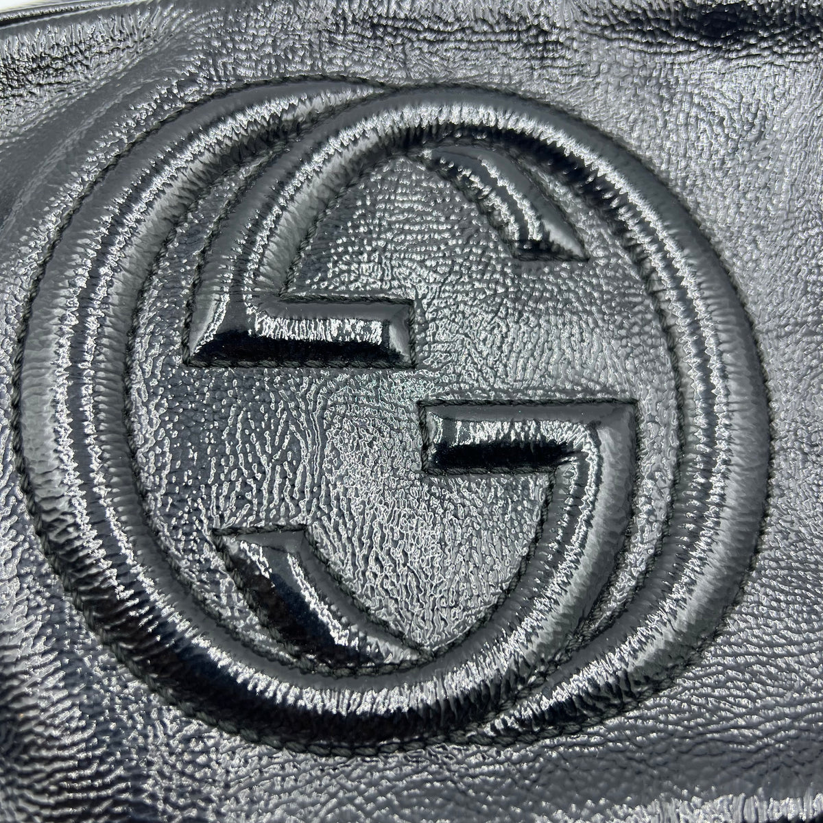 Gucci Patent Leather Soho Disco Small Shoulder Bag — view 7 of 8 Patent Leather Soho Disco Small Shoulder Bag, view 7 of 8