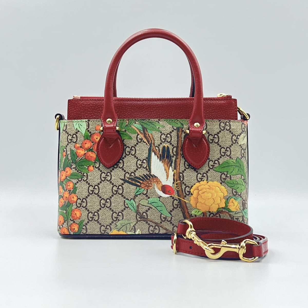 GG Supreme Monogram Tian Small Top Handle Bag GG Supreme Monogram Tian Small Top Handle Bag, view 1 of 9