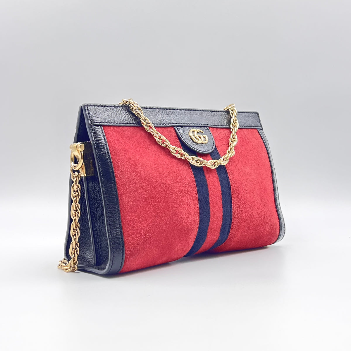 Web Ophidia Small Chain Bag Red