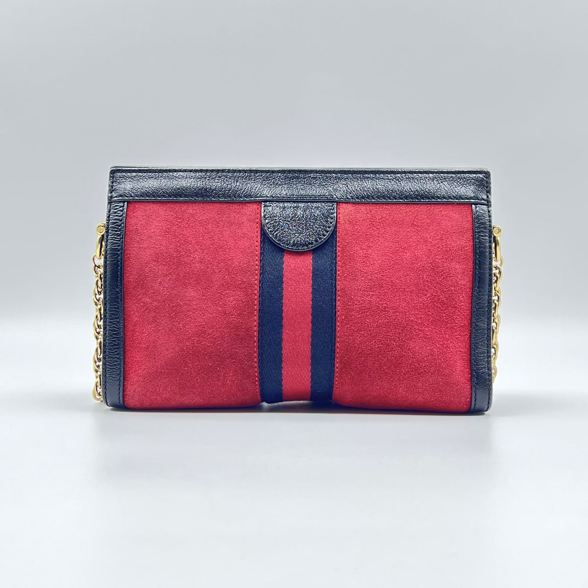 Web Ophidia Small Chain Bag Red