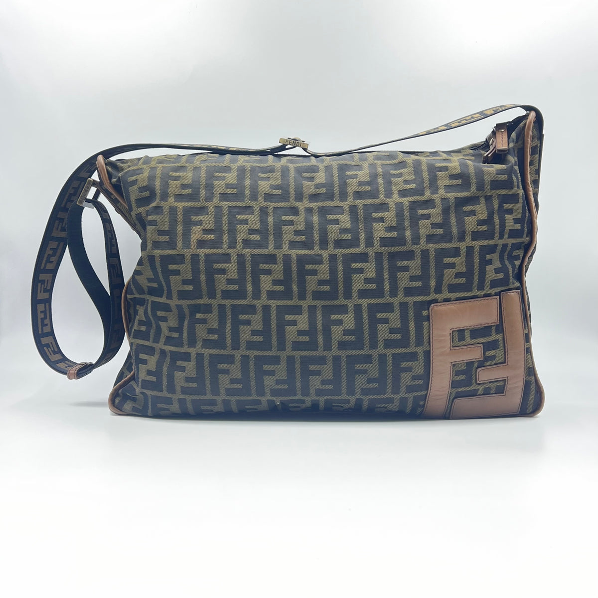 Brown Zucca Canvas Large Messenger Bag — view 1 of 9 Brown Zucca Canvas Large Messenger Bag, view 1 of 9