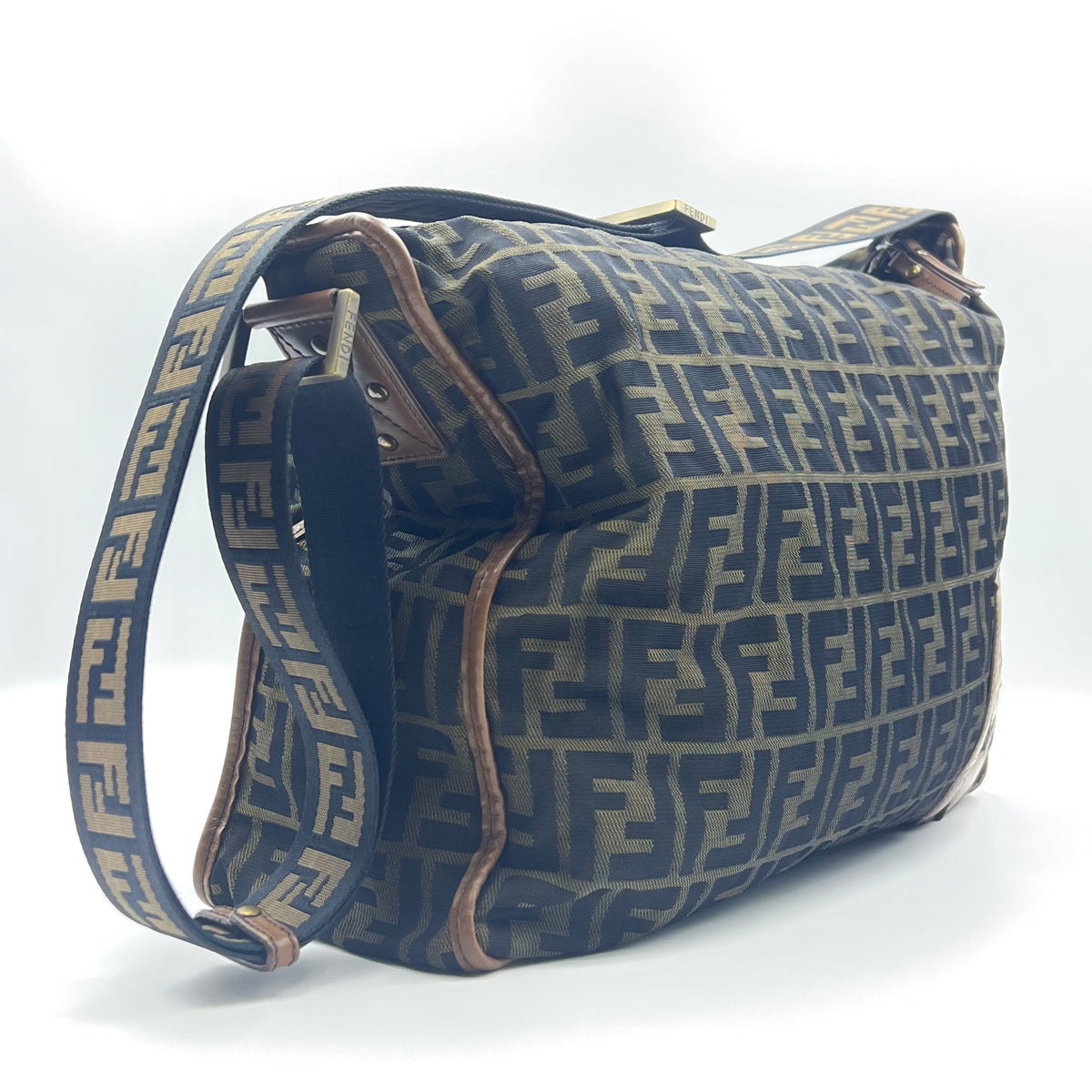 Brown Zucca Canvas Large Messenger Bag — view 2 of 9 Brown Zucca Canvas Large Messenger Bag, view 2 of 9