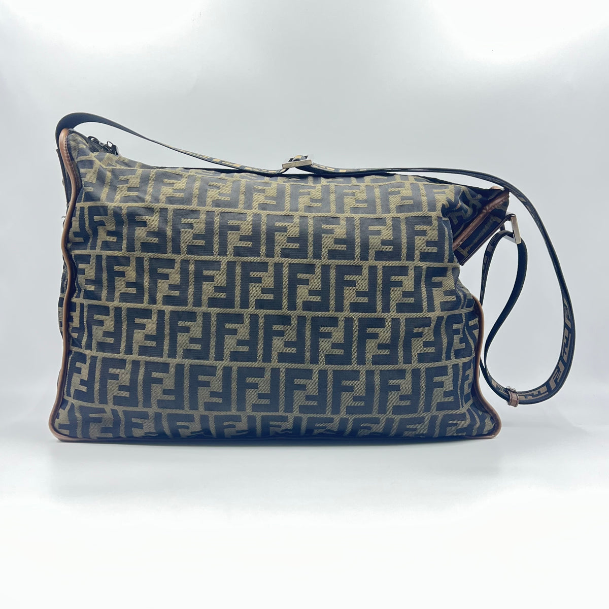 Brown Zucca Canvas Large Messenger Bag — view 3 of 9 Brown Zucca Canvas Large Messenger Bag, view 3 of 9