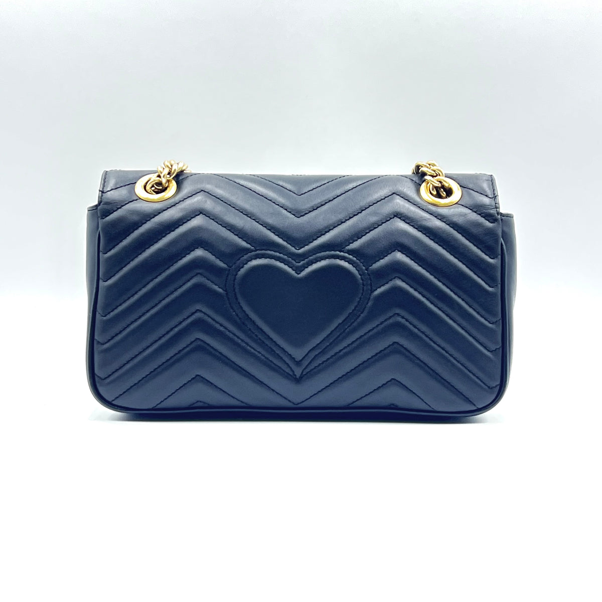 Calfskin Matelasse Small GG Marmont Shoulder Bag Black Calfskin Matelasse Small GG Marmont Shoulder Bag Black, view 3 of 8