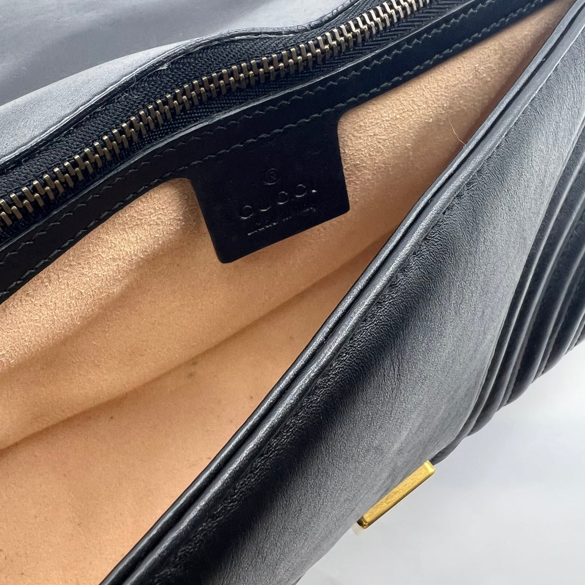 Calfskin Matelasse Small GG Marmont Shoulder Bag Black Calfskin Matelasse Small GG Marmont Shoulder Bag Black, view 4 of 8