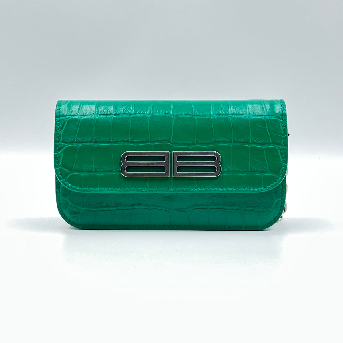 Gossip croc-embossed leather shoulder bag