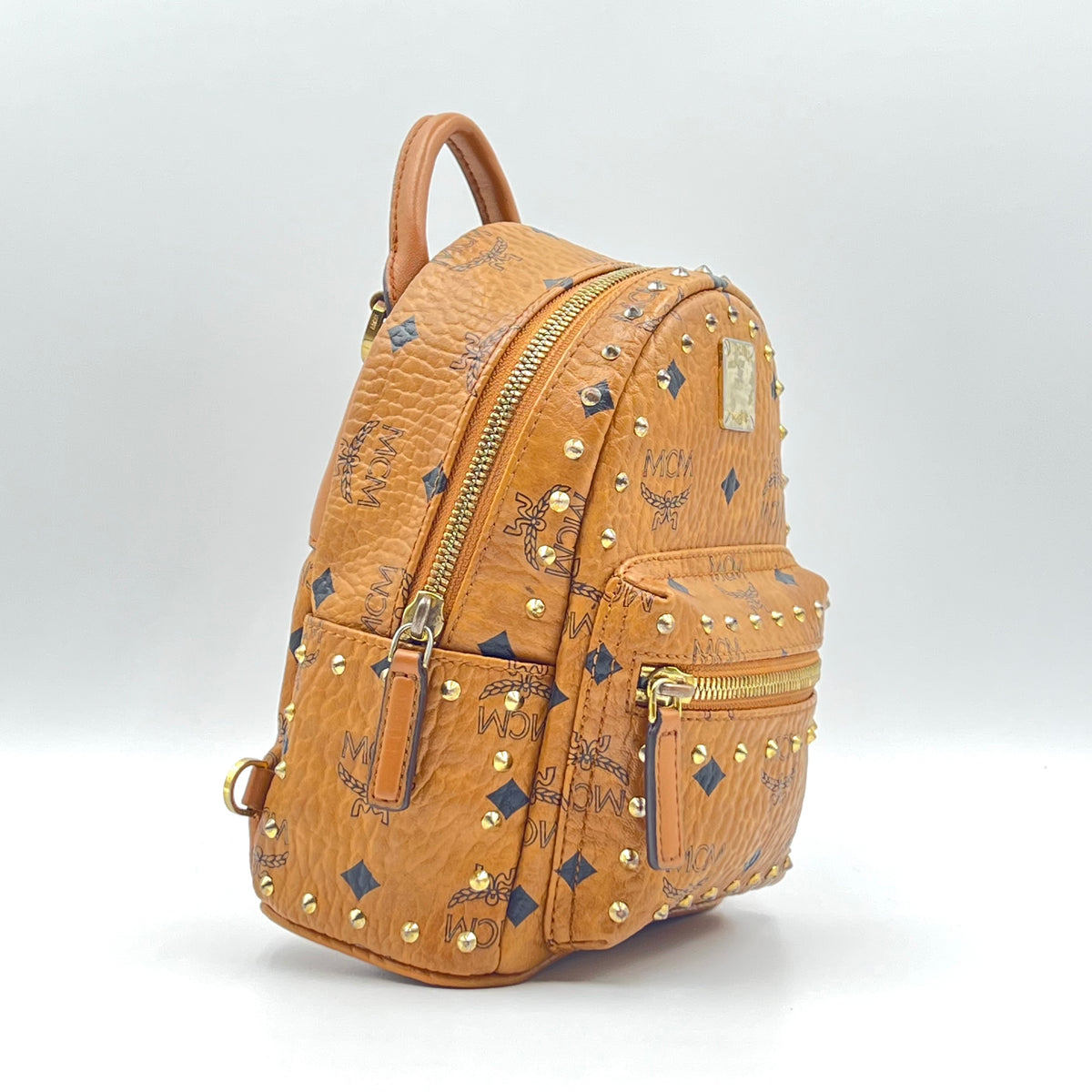 Visetos Side Stud X-Mini Stark Bebe Boo Backpack Cognac Visetos Side Stud X-Mini Stark Bebe Boo Backpack Cognac, view 2 of 7