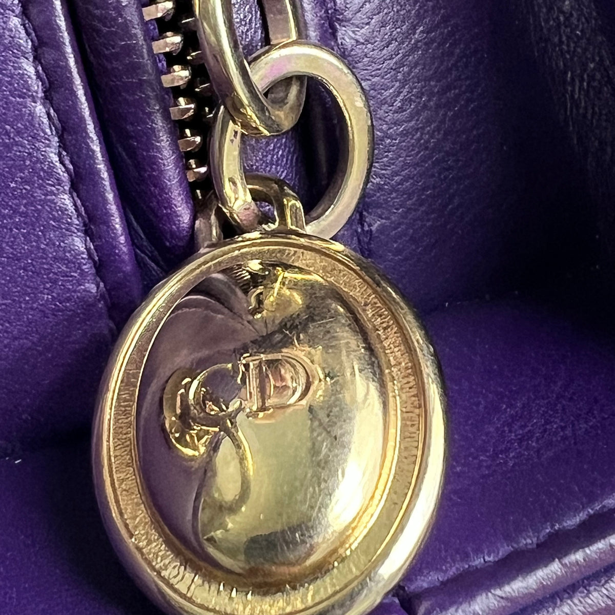 Medium Cannage Lady Dior Bag Purple