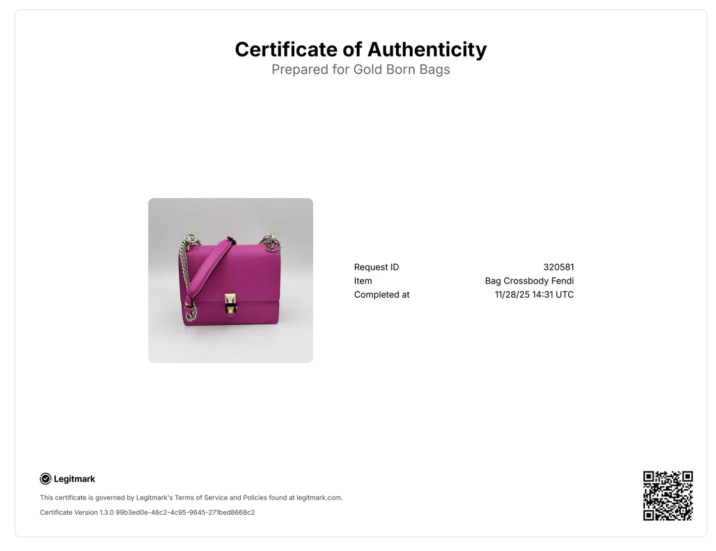 Pink Kan I Leather Shoulder Bag