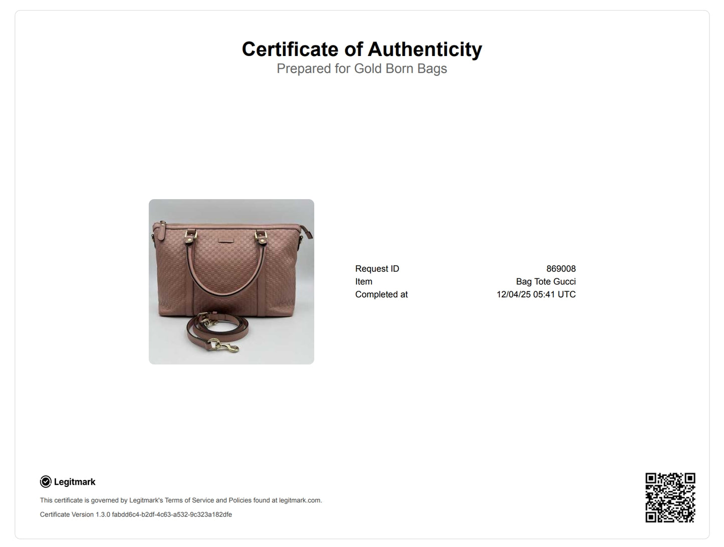 Guccissima Pink Leather Tote Bag With Strap 