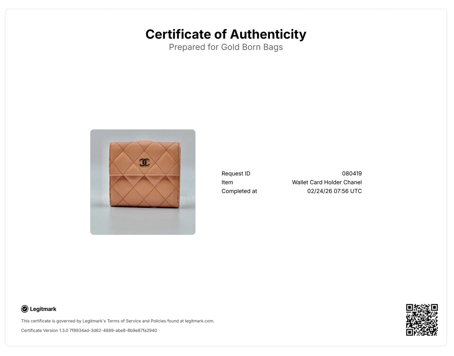Lambskin Classic Bifold Flap Wallet