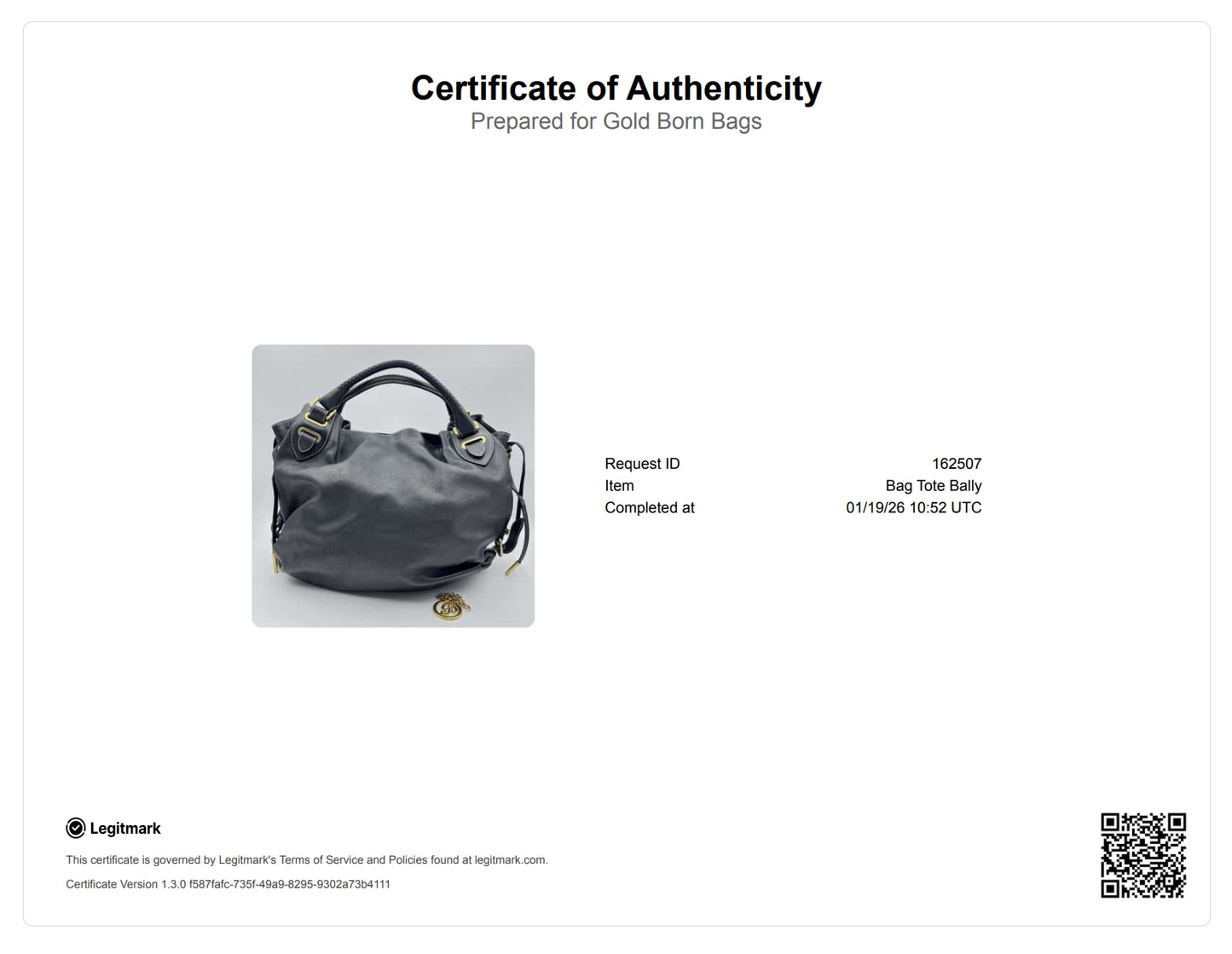 Bally of Switzerland black Caviar Italian leather shoulder bag