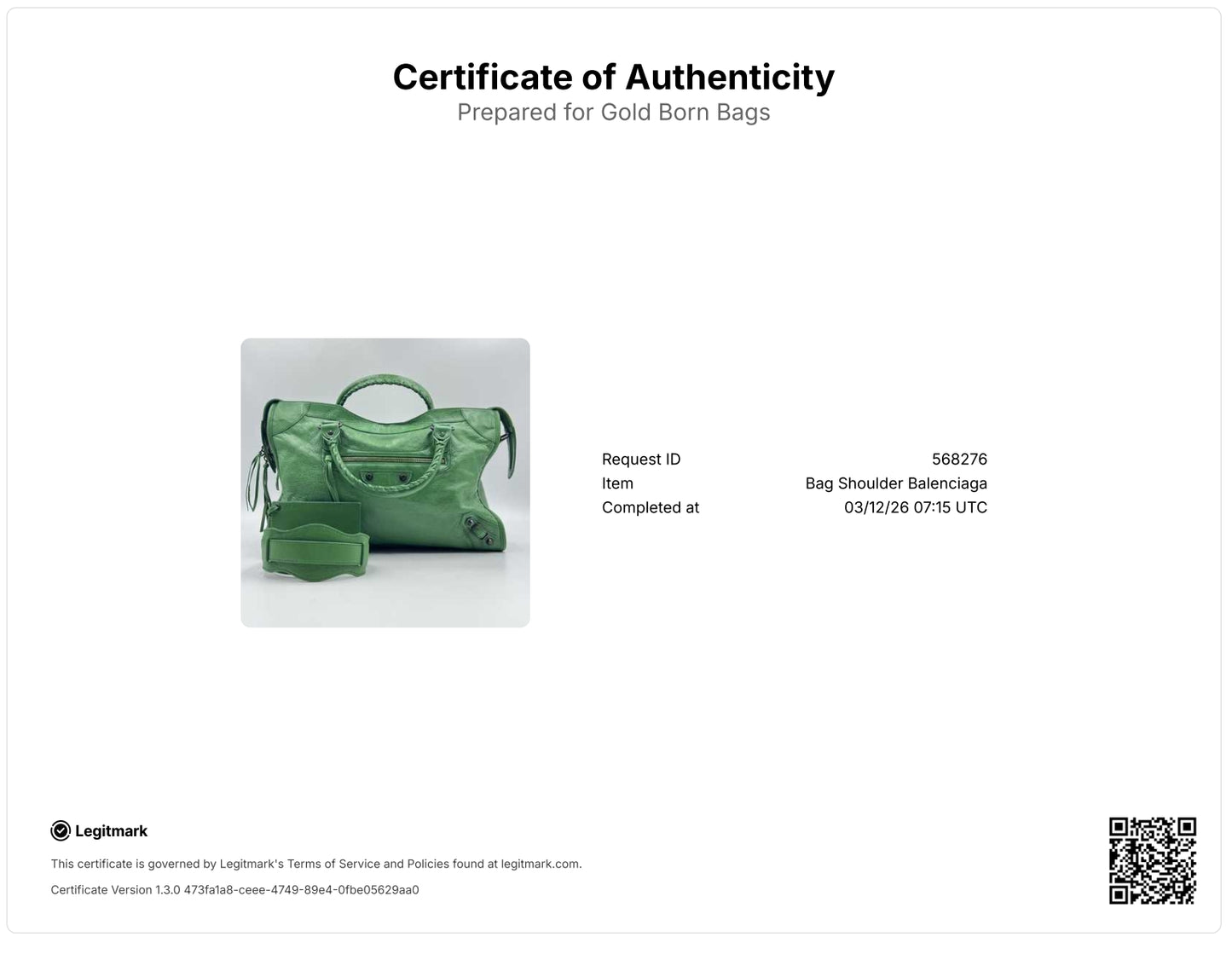 Leather Motorcycle City Bag Medium Green