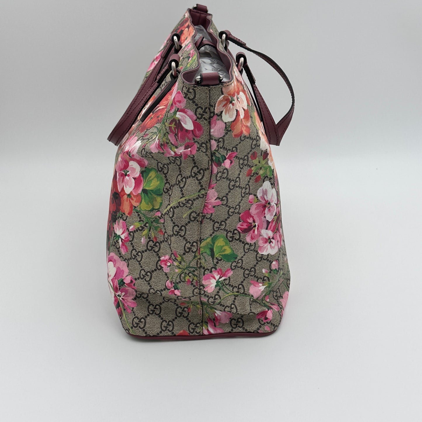 Soft GG Supreme Monogram Blooms Medium Tote
