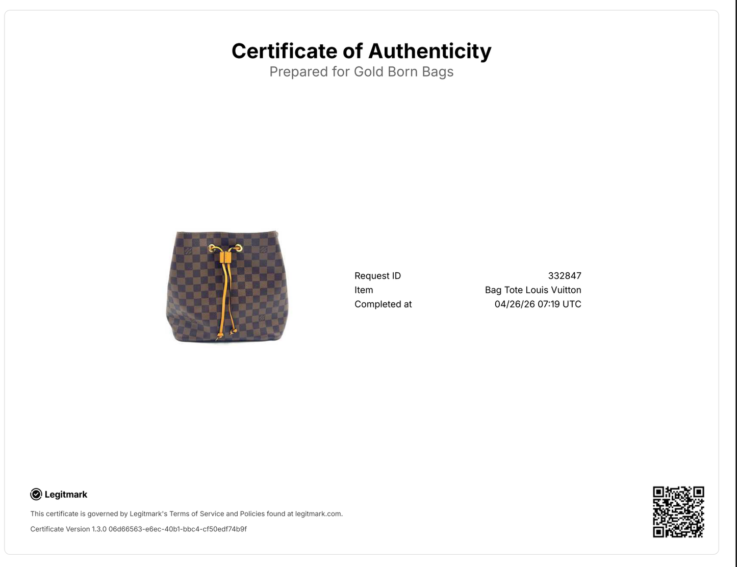 Damier Ebene Neonoe Yellow