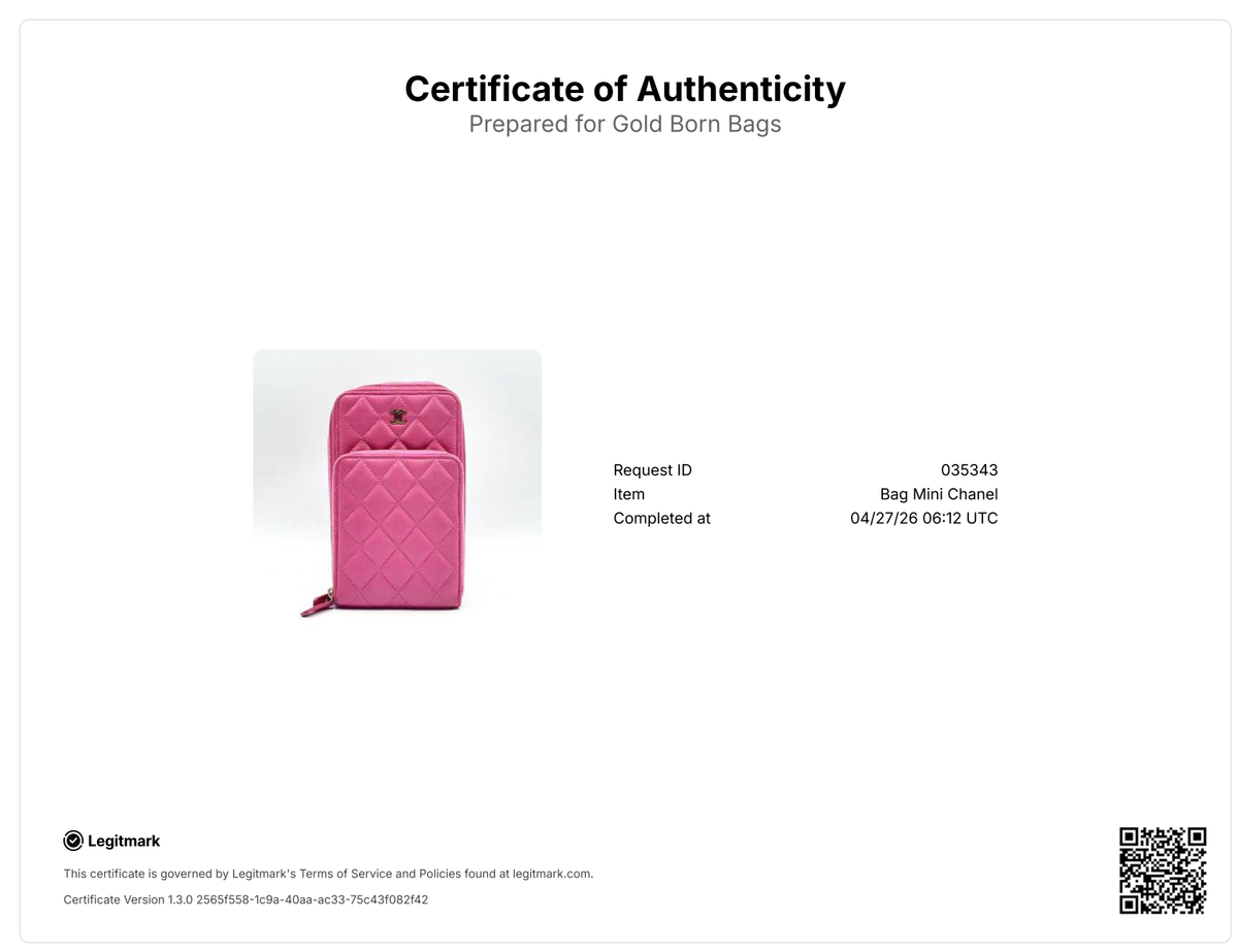 Chanel Phone Bag Pink Caviar GHW — view 9 of 9 Phone Bag Pink Caviar GHW, view 9 of 9
