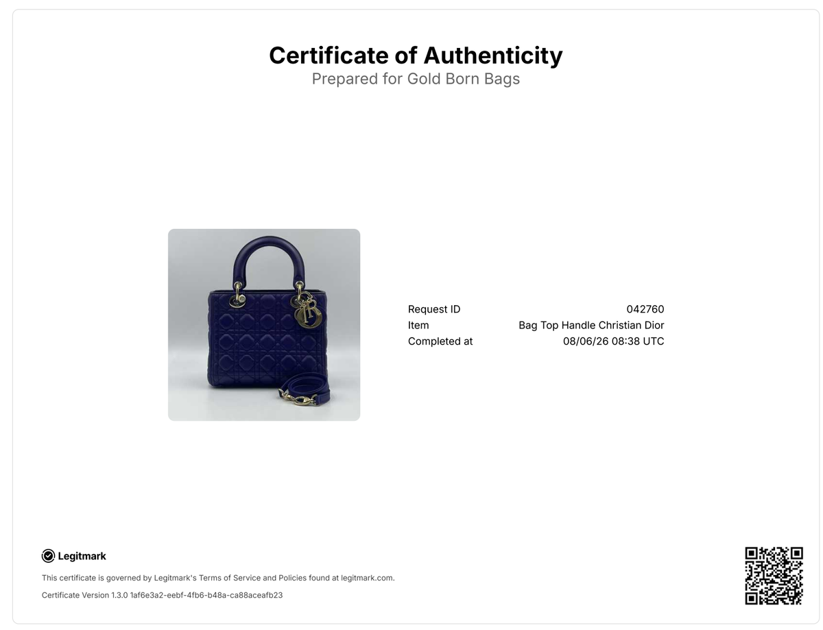 Medium Cannage Lady Dior Bag Purple