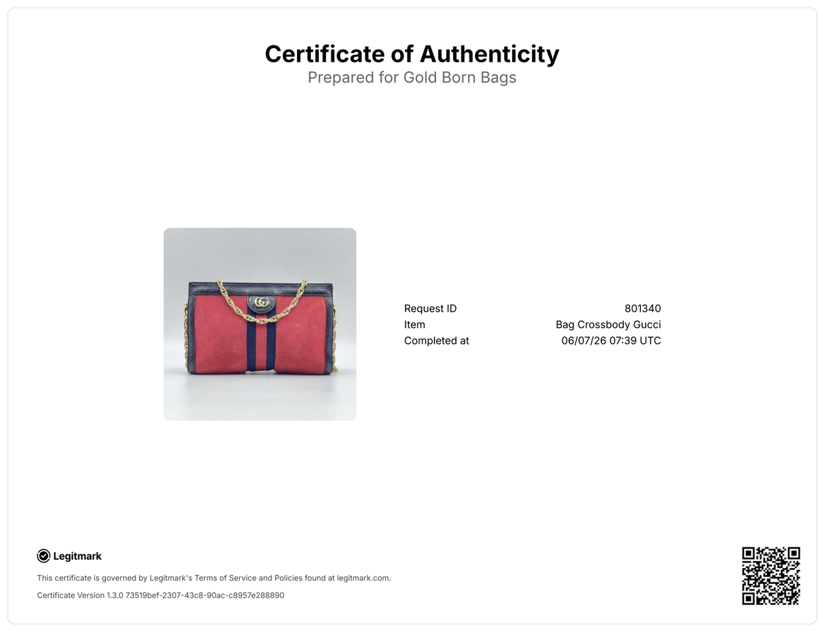 Web Ophidia Small Chain Bag Red
