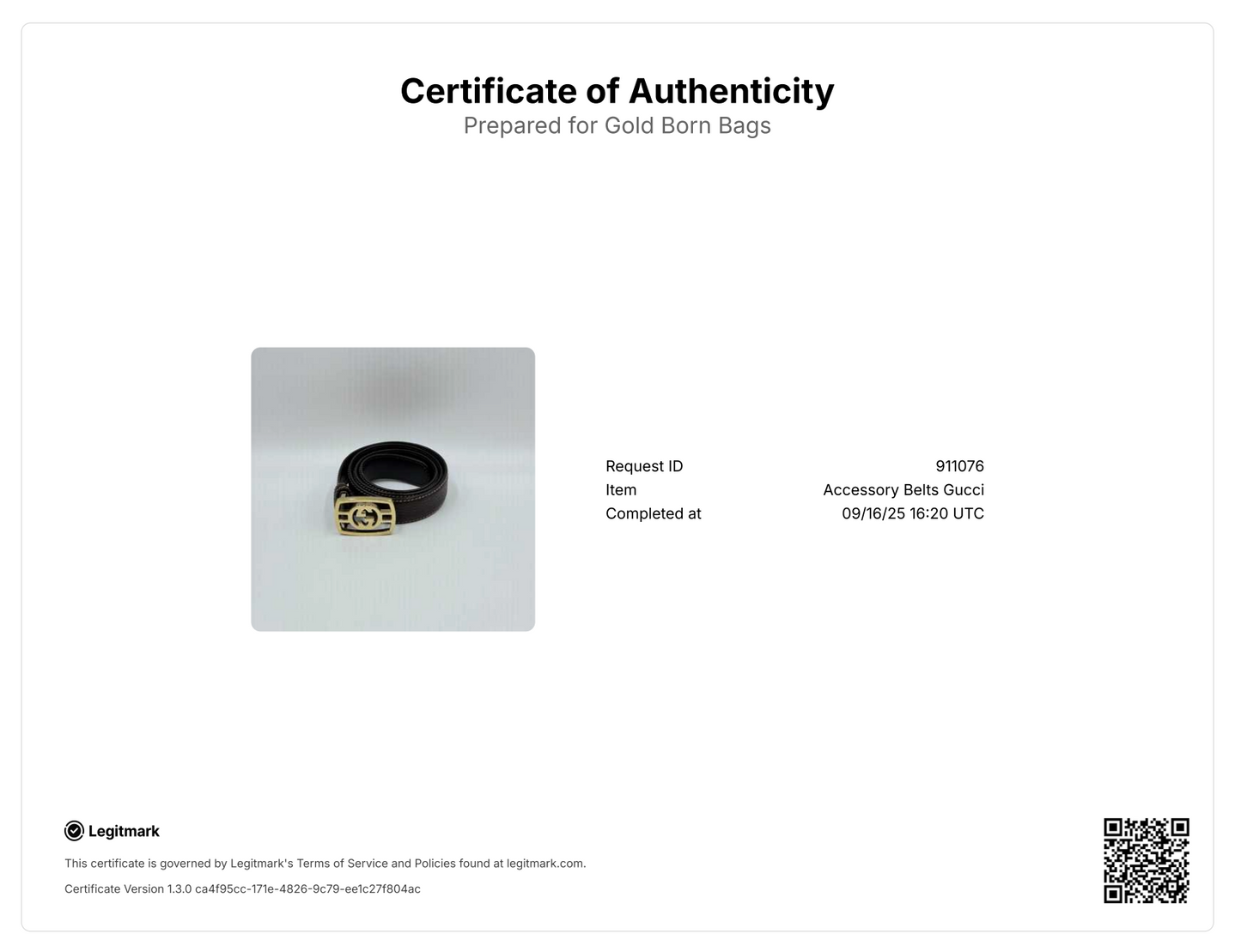 GG Buckle leather belt Black Gold