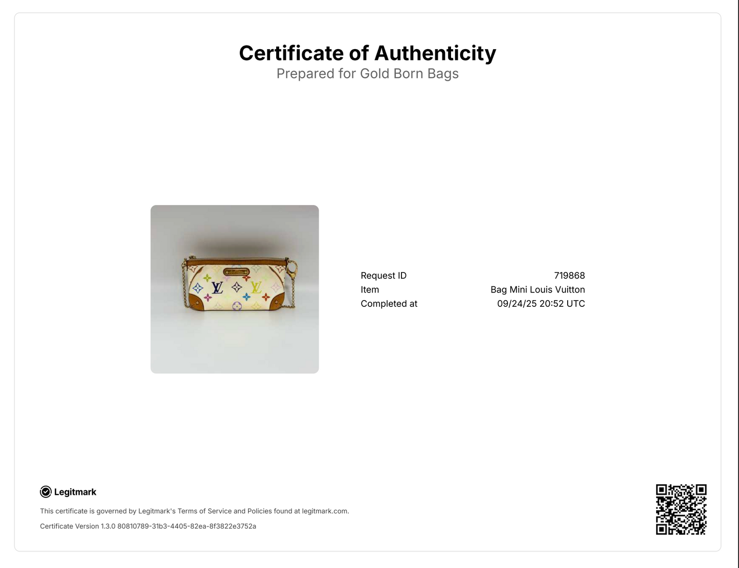Monogram Multicolore Milla Clutch MM White