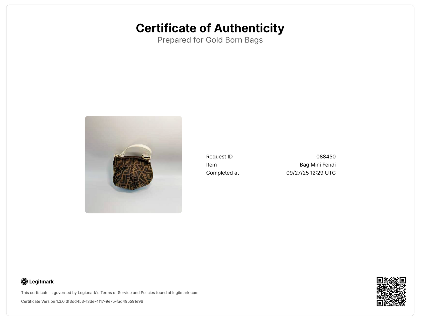 Zucca Mini Chef Hobo Bag